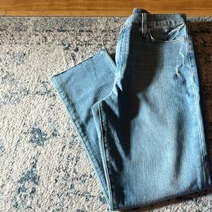 Hudson Blair Jeans: Light wash, minimal distressing